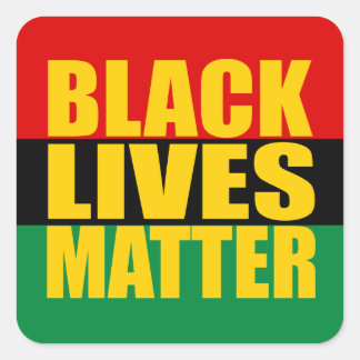 "BLACK LIVES MATTER" SQUARE STICKER