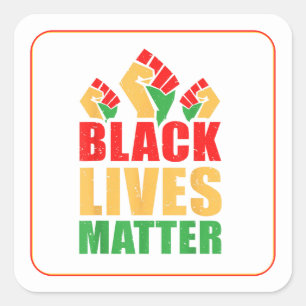 Black Lives Matter Square Sticker