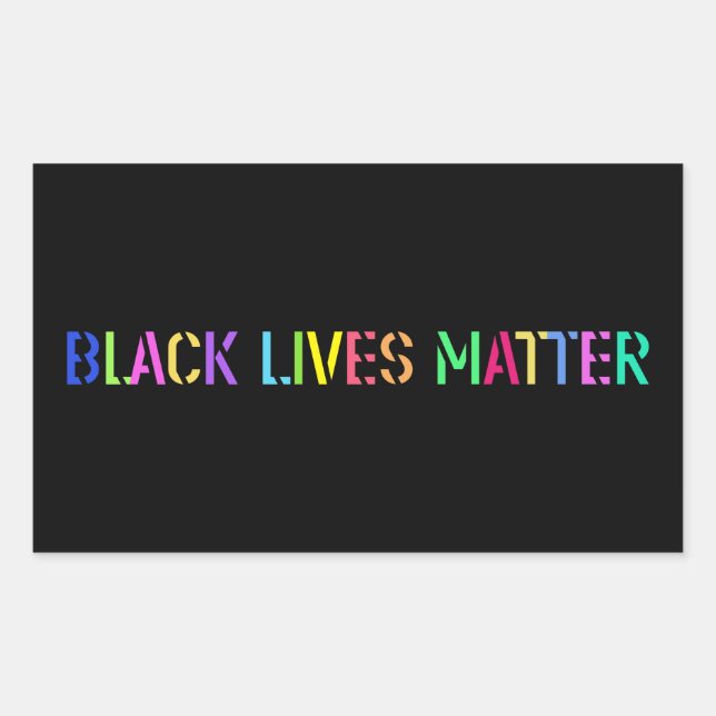 Black Lives Matter Stencil 02 Uprising Multi Style Sticker (Front)