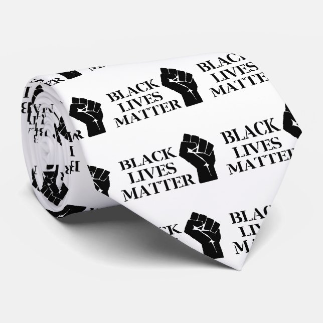 Black Lives Matter Tie (Rolled)