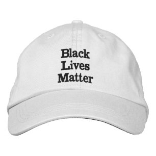 Black Lives Matter, white Embroidered Hat