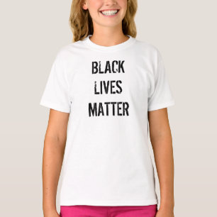 Black Lives Matter White T-Shirt Kid's