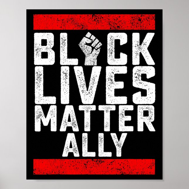 Black Lives Problem Ally  Poster (Front)