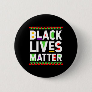 Black Lives Problem Black History Month Celebratio 2 Inch Round Button