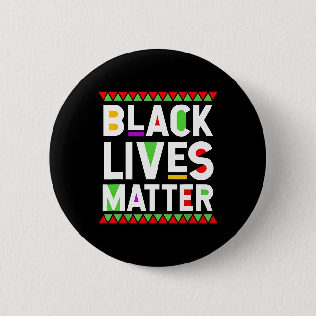 Black Lives Problem Black History Month Celebratio 2 Inch Round Button (Front)