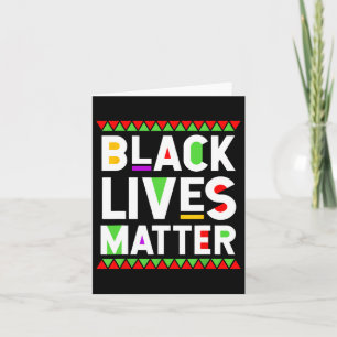 Black Lives Problem Black History Month Celebratio Card
