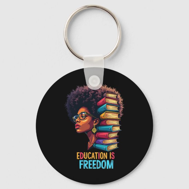 Black Lives Problem Blm Human Rights Black History Keychain (Front)