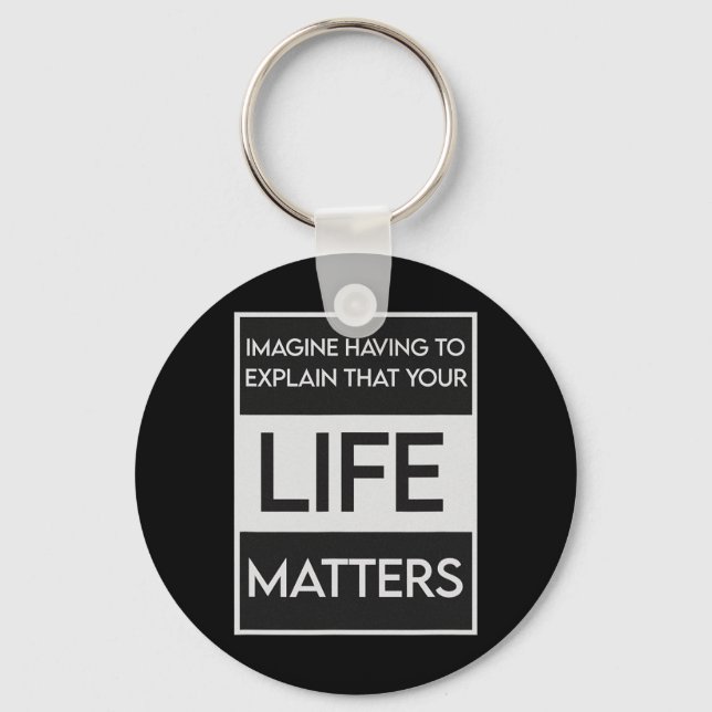 Black Lives Problem Blm Resist - Engage In The Det Keychain (Front)