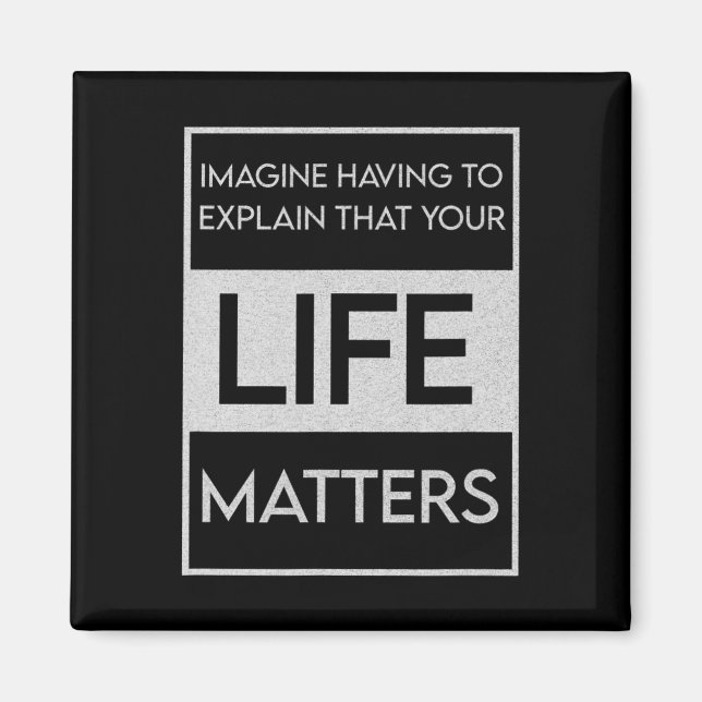 Black Lives Problem Blm Resist - Engage In The Det Magnet (Front)