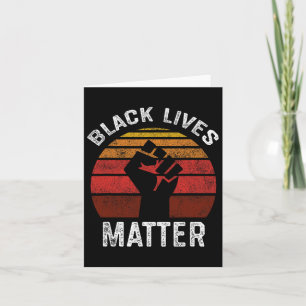 Black Lives Problem Blm Retro Men Women Kids  Card