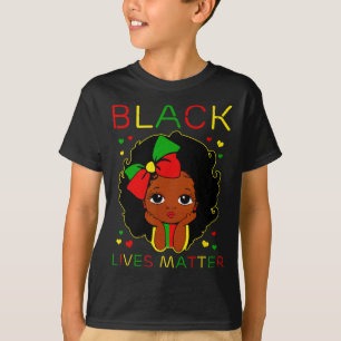 Black Lives Problem Little Melanin Princess Black T-Shirt