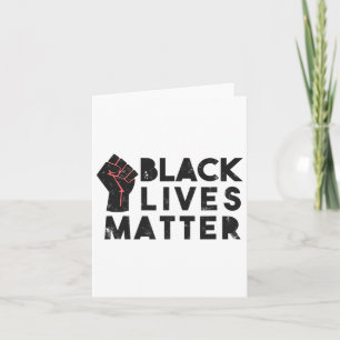 Black Lives Problem Protest Political Power Fist R Card