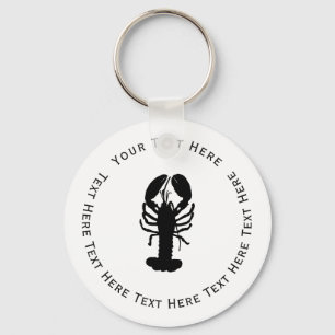 Black Lobster Keychain