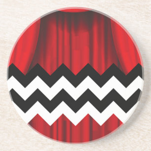 black lodge chevron coaster