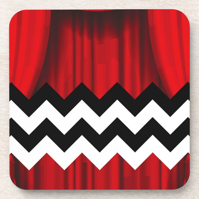 black lodge chevron coaster (Front)