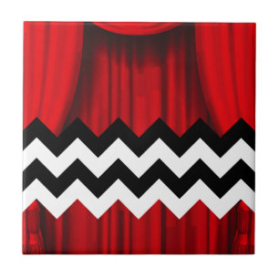 black lodge chevron tile
