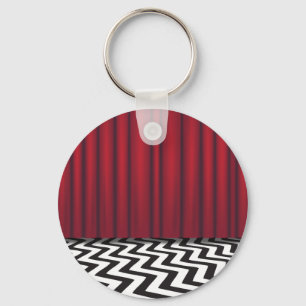 Black Lodge Red Room Keychain