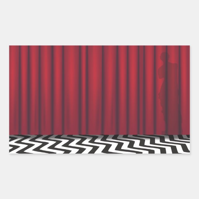 Black Lodge Red Room Sticker (Front)