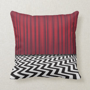 Black Lodge Red Room Throw Pillow