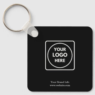Black Logo Keychain Custom Business Promotional