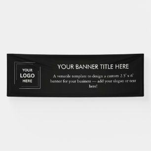 Black Logo   Modern Professional 8' Business  Banner