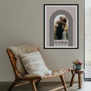 Black Lombard Lines Arch Custom Photo Art Print