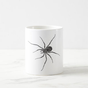 Black Long Leg Spider Creepy Arachnid Coffee Mug