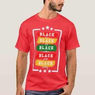 Black love black joy black excellence black pride T-Shirt