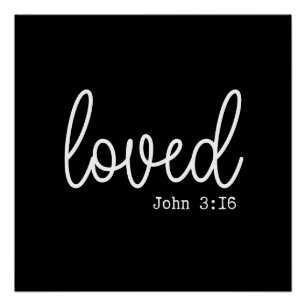 Black Love Faith Quote minimalist Poster