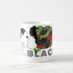 BLACK LOVE in GREEN & RED Coffee Mug