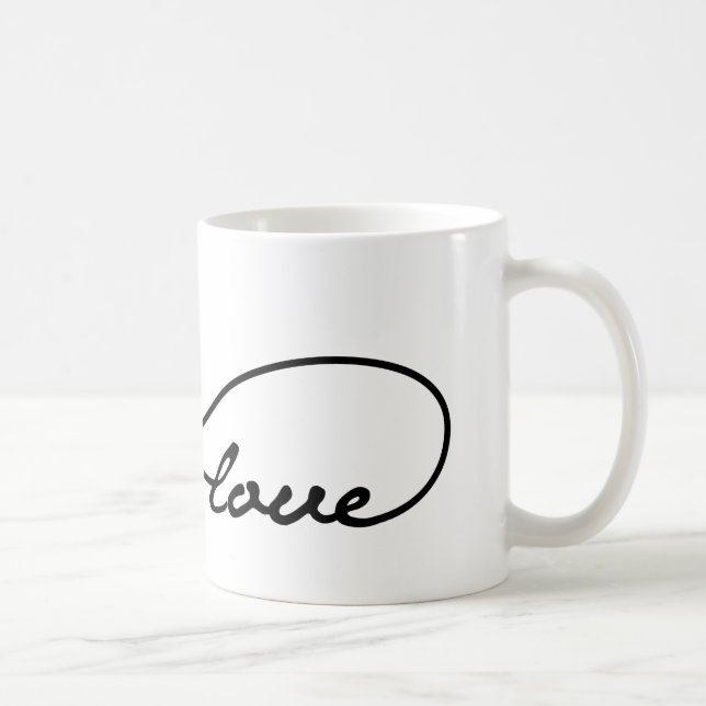 Black Love Infinity Mug (Right)