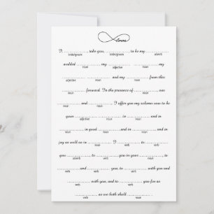 Black Love Infinity Wedding Libs Game