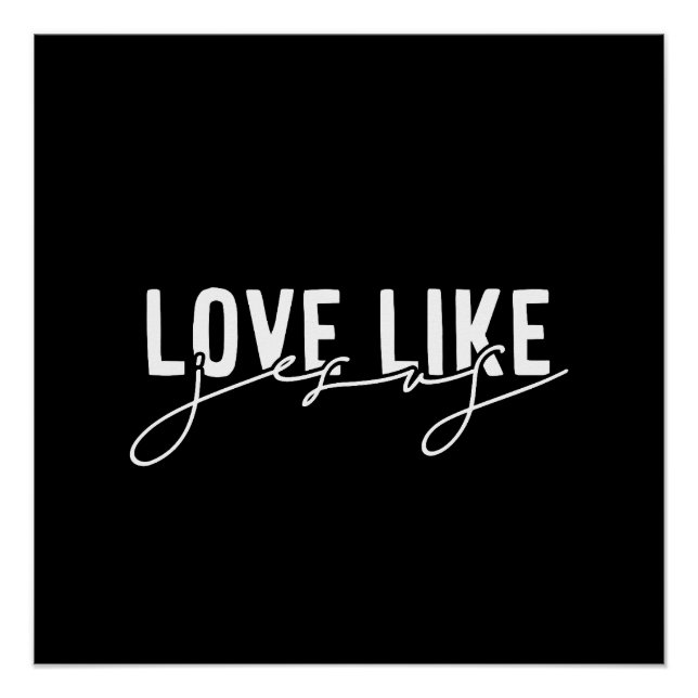 Black Love like Jesus Christian  Poster (Front)