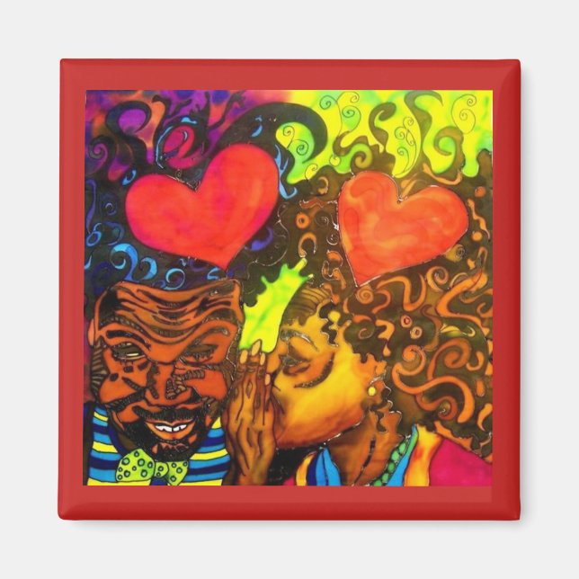 Black Love Poster Magnet (Devant)