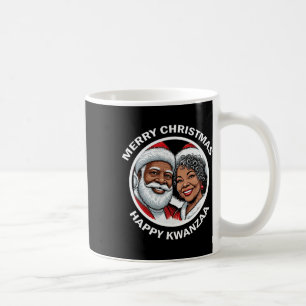 Black Loving Santa Claus And Mrs. Claus Christmas  Coffee Mug