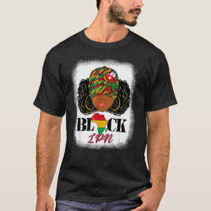 Black Lpn Nurse Messy Bun Pride African Black Hist T-Shirt