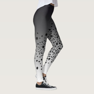 black lunar gradient leggings