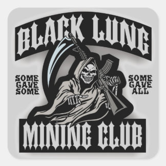BLACK LUNG EXPRESS SQUARE STICKER