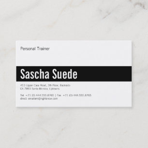 Black luxe business card