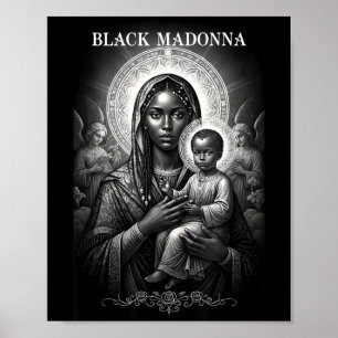 Black Madonna Black Mother And Child Christian Bla Poster