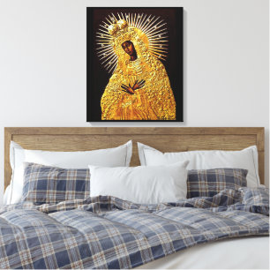 Black Madonna in Prayer ...   Canvas Print