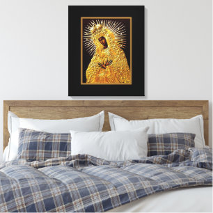 Black Madonna in Prayer ... Canvas Print