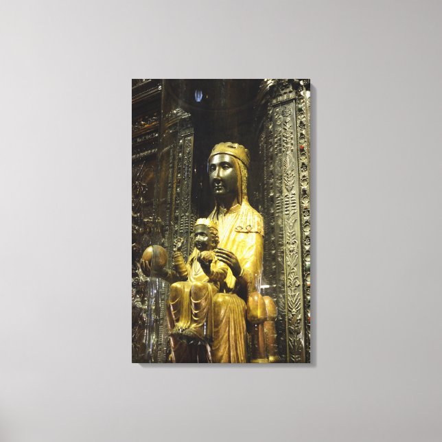 black madonna montserrat canvas print (Front)
