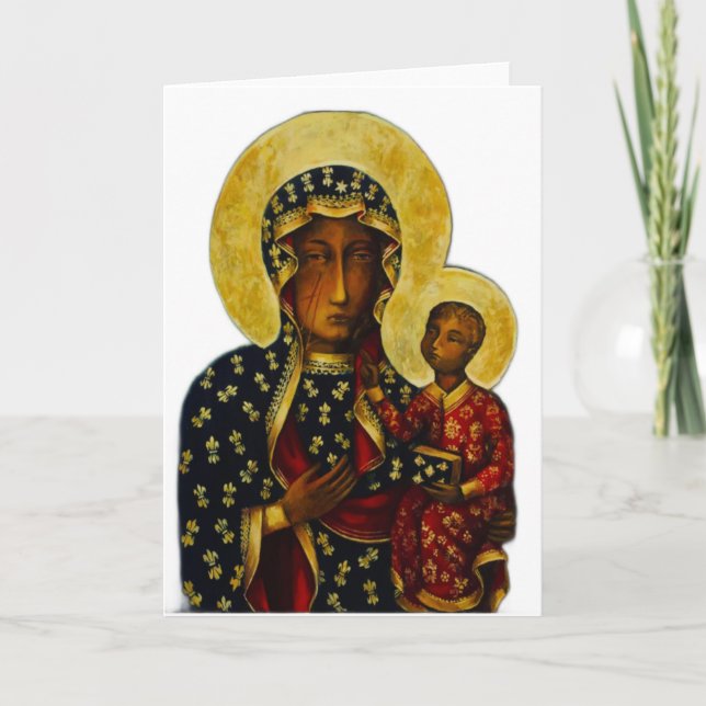 Black Madonna of Częstochowa Card (Front)