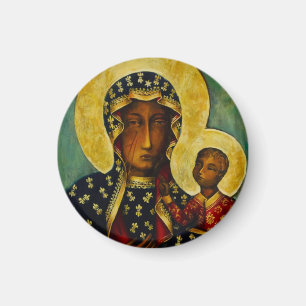 Black Madonna of Częstochowa Magnet
