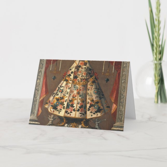 Black Madonna Painting 1745 Card (Front)