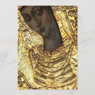 Black Madonna Poland Our Lady of Grace Of The Gate Invitation