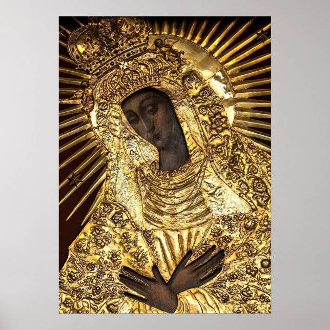 Black Madonna Poland Our Lady of Grace Of The Gate Poster (Front)