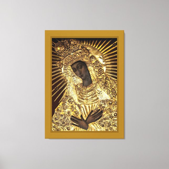 BLACK MADONNA Stretched Canvas Print (Front)