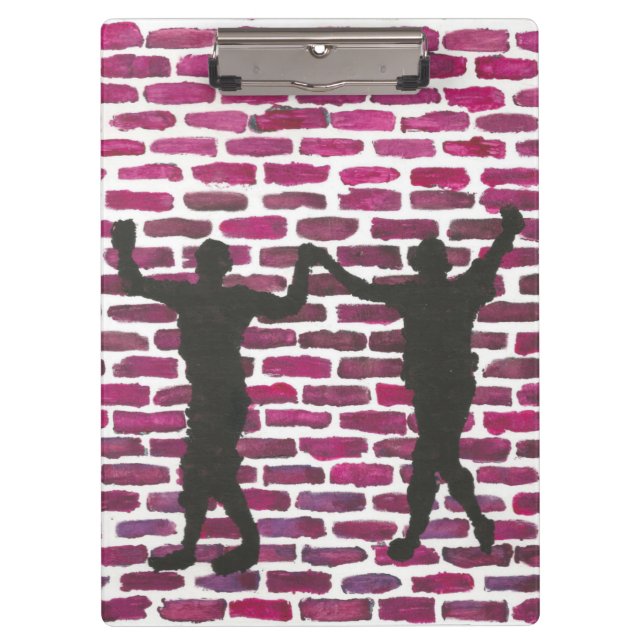 Black Magic Hollyhock by Yeshaya Dank Wood Wall Ar Clipboard (Front)